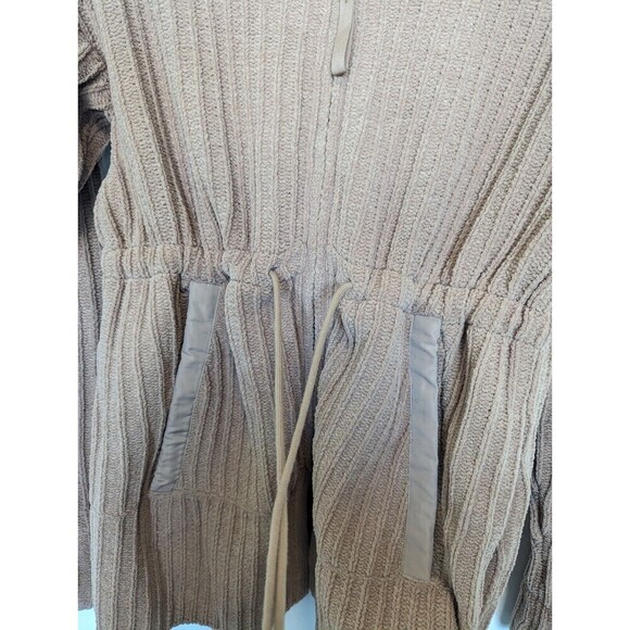 FLX Sweater Womens Extra‎ Small Tan Mature Cardigan Neutral Ribbed Casual Soft - Picture 4 of 12